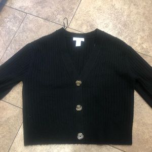 H & M black cardigan
